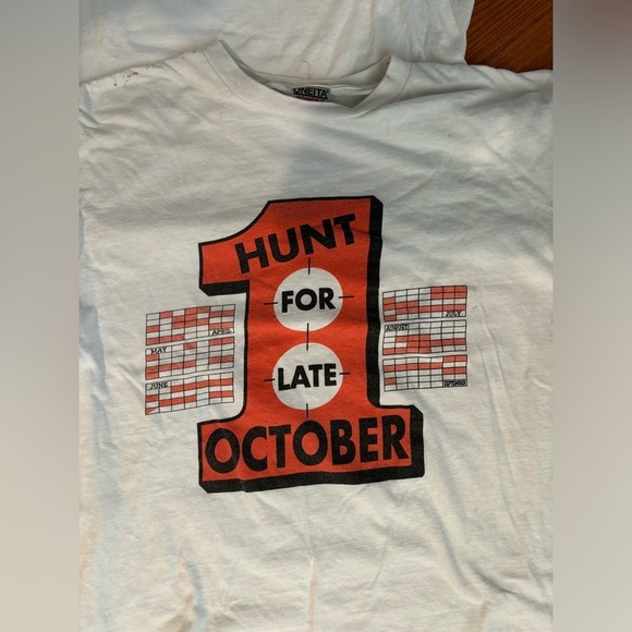 95 - 96 2 BALTIMORE ORIOE'S TEAM T-SHIRTS SINGLE STITCH 1 CELEBRITIES VINTAGE XL - Picture 5 of 15